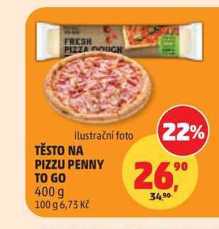 TĚSTO NA PIZZU PENNY TO GO, 400 g
