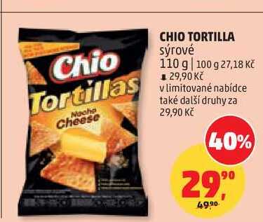 CHIO TORTILLA sýrové, 110 g