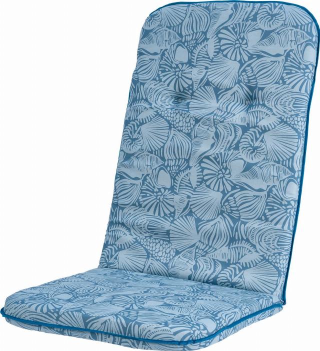 COUNTRYSIDE Potah na křeslo modré mušle