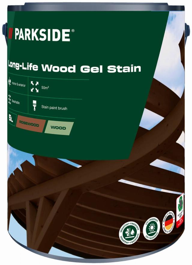 PARKSIDE Gel na trvalou ochranu dřeva objem: 5 l, palisander