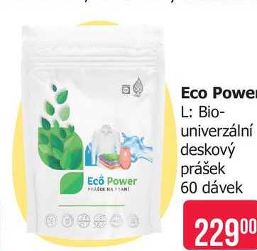  Eco Power L: Bio-univerzální deskový prášek 60 dávek 