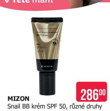 MIZON Snail BB krém SPF 50, různé druhy