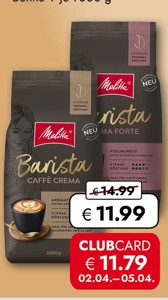 MELITTA BARISTA ZRNA