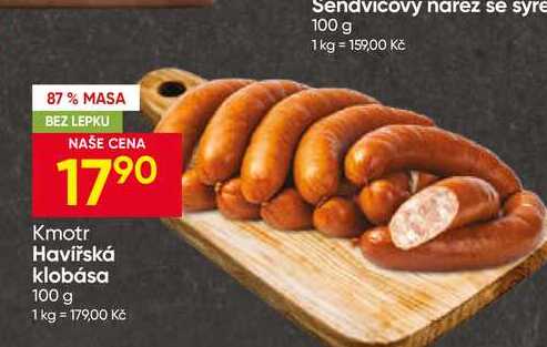 Kmotr Havířská klobása 100 g