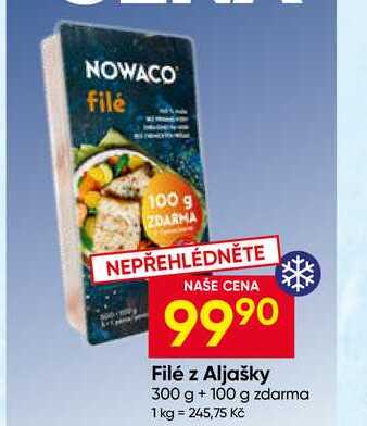NOWACO Filé z Aljašky 300 g +100 g zdarma 
