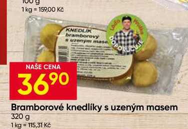 Bramborové knedlíky s uzeným masem 320 g