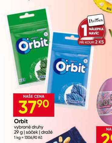 Orbit vybrané druhy 29 g sáček 