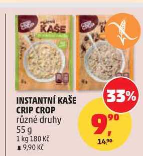 INSTANTNÍ KAŠE CRIP CROP, 55 g