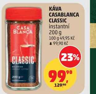 KÁVA CASABLANCA CLASSIC instantní, 200 g