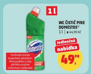 WC ČISTIČ PINE DOMESTOS, 1 l