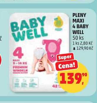 PLENY MAXI 4 BABY WELL, 50 ks