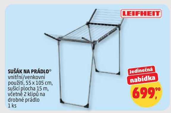 LEIFHEIT SUŠÁK NA PRÁDLO, 1 ks