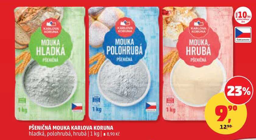 PŠENIČNÁ MOUKA KARLOVA KORUNA, 1 kg 