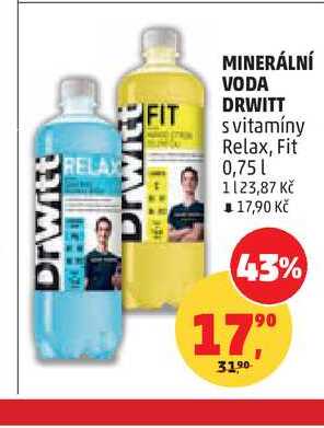 MINERÁLNÍ VODA DRWITT, 0,75 l