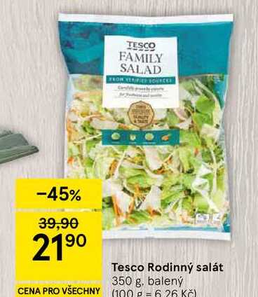 Tesco Rodinný salát, 350 g, balený 