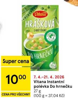 Vitana Instantní polévka Do hrnečku, 27 g