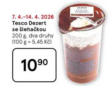 Tesco Dezert se šlehačkou, 200 g