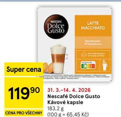 Nescafé Dolce Gusto Kávové kapsle, 183.2 g 