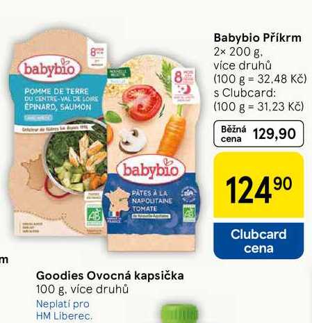Babybio Příkrm, 2x 200 g 