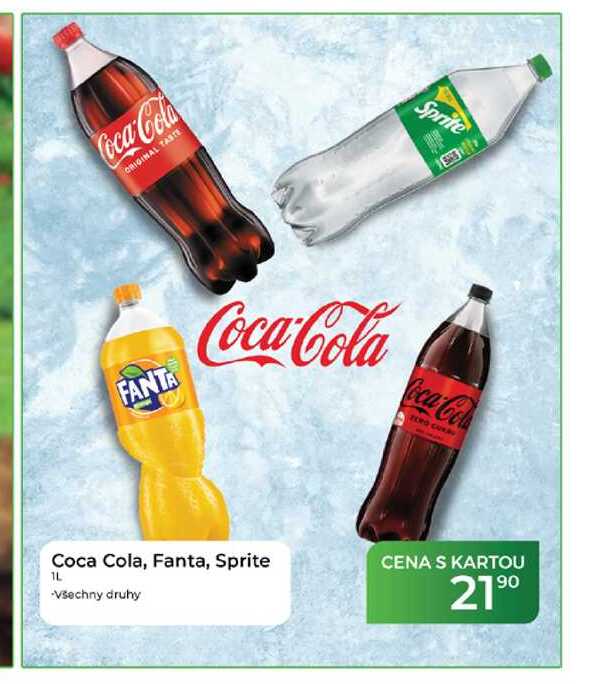 Coca Cola, Fanta, Sprite 1l
