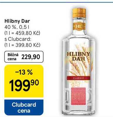 Hlibny Dar 40%, 0.5 l