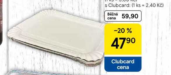 Papírové tácky, 20 ks