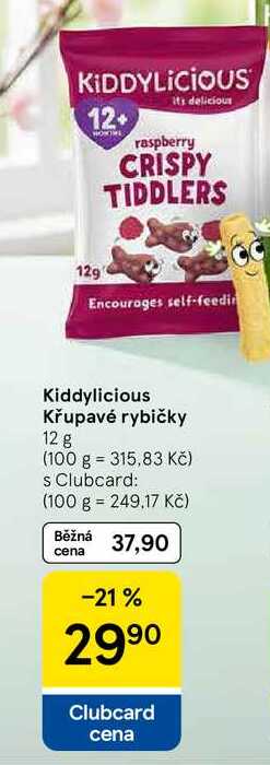 Kiddylicious Křupavé rybičky, 12 g