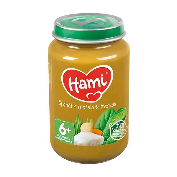 Hami Špenát s mořskou treskou 6m+