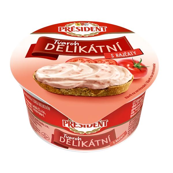 Président Delikátní Tvaroh Rajče