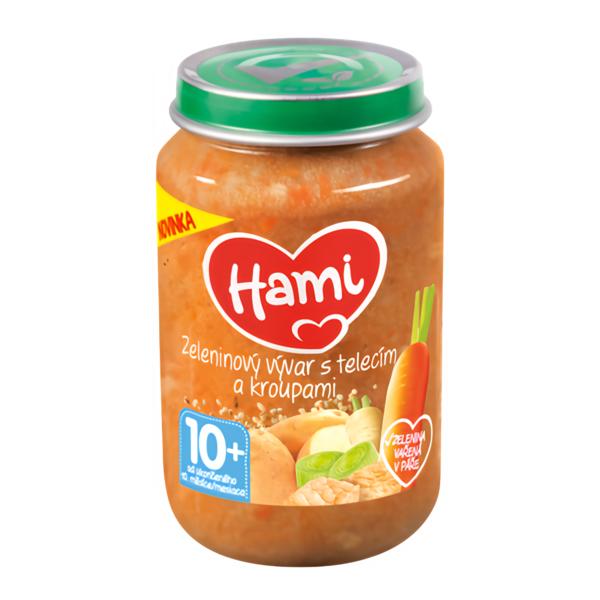 Hami masozeleninový příkrm Zeleninový vývar s telecím a kroupami