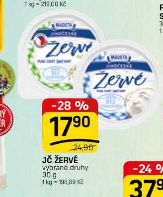 JČ ŽERVÉ vybrané druhy 90 g
