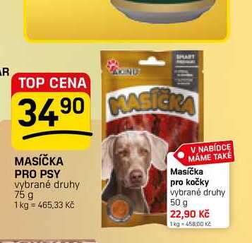 MASÍČKA PRO PSY vybrané druhy 75 g 