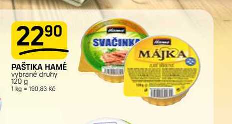 PAŠTIKA HAMÉ vybrané druhy 120 g