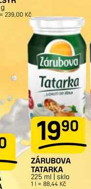 ZÁRUBOVA TATARKA 225 ml