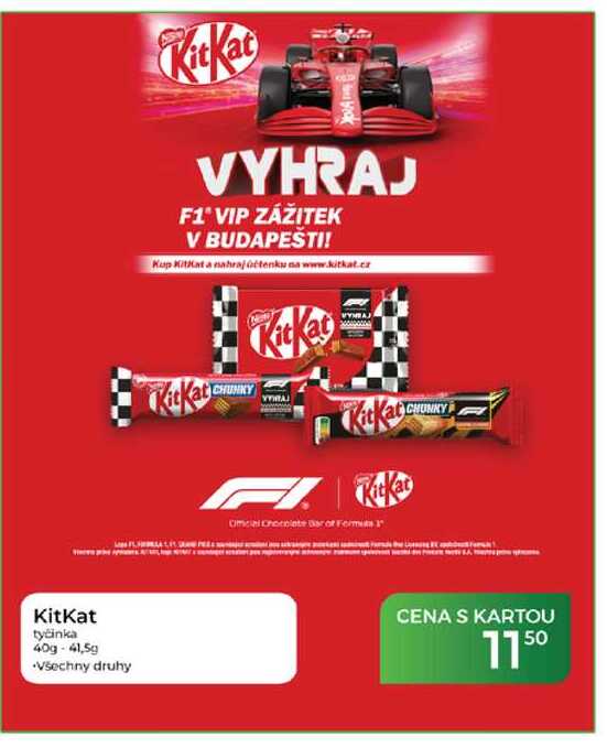 KitKat tyčinka 40g-41,5g