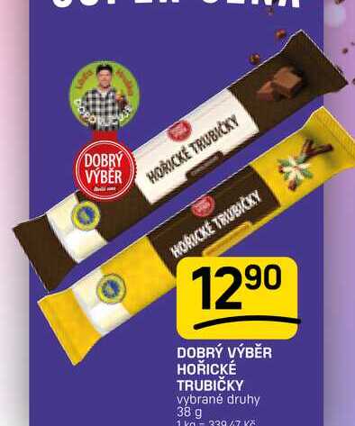 DOBRÝ VÝBĚR HOŘICKÉ TRUBIČKY vybrané druhy 38 g 