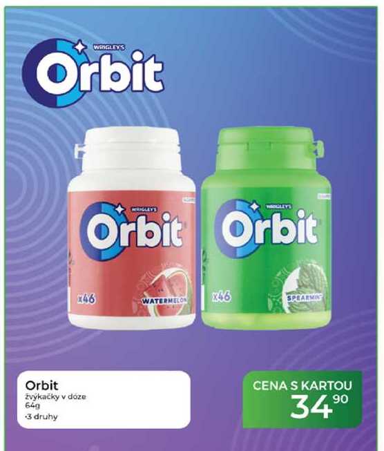 Orbit žvýkačky v doze 64g