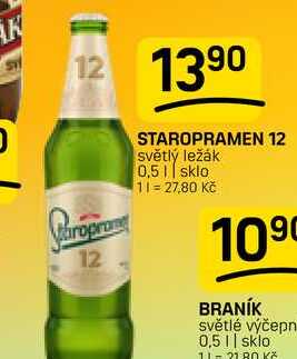 STAROPRAMEN 12 světlý ležák 0,5l