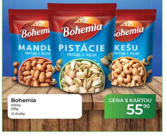 Bohemia oríšky 125g