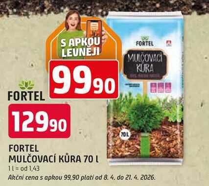FORTEL MULČOVACÍ KŮRA 70 L