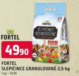 FORTEL SLEPIČINCE GRANULOVANÉ 2,5 kg 