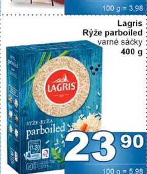 Lagris Rýže parboiled varné sáčky 400g