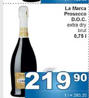 La Marca Prosecco D.O.C. extra dry brut 0,75l
