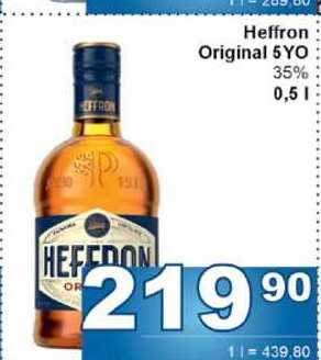 Heffron Original 5 YO 35% 0,5l