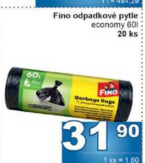 Fino odpadkové pytle economy 60l, 20 ks