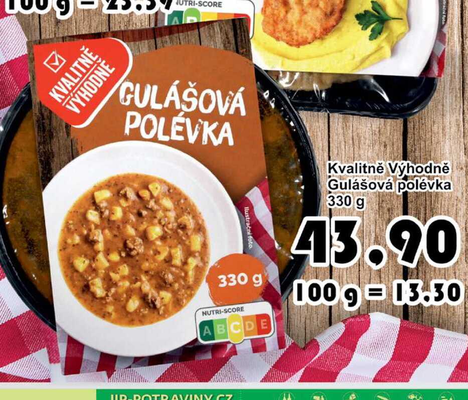Kvalitně Výhodně Gulášová polévka 330 g 