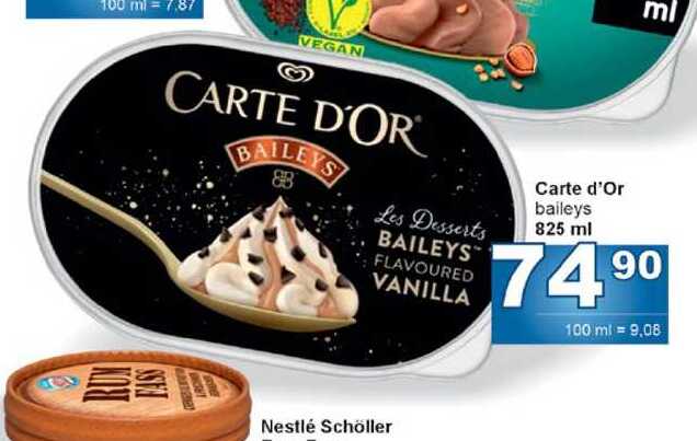 Carte d'Or baileys 825 ml