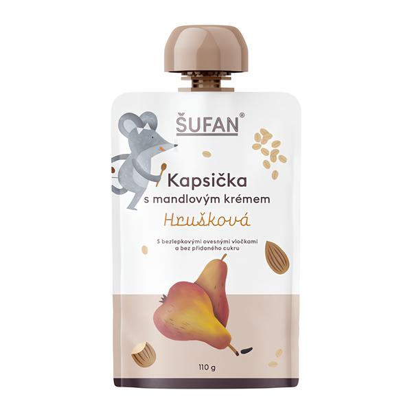Šufan Kapsička s mandlovým krémem hrušková