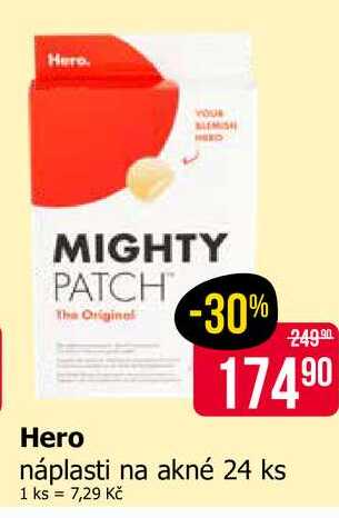 Hero náplasti na akné 24 ks 