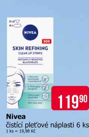 Nivea čistící pleťové náplasti 6 ks 